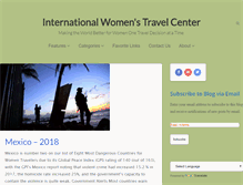 Tablet Screenshot of internationalwomenstravelcenter.com